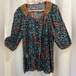 Gudrun Sjoden Kelim medium rayon blouse
